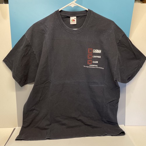 TRUE ORIGINAL VINTAGE T-SHIRT "CASBAH COFFEE CLUB LIVERPOOL" BEATLES - PETE BEST