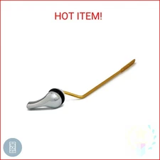 Qualihome Universal Toilet Tank Flush Lever, Chrome Finish Handle with Metal Nut