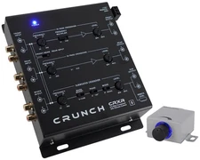 Crunch CRXR 2/3 Way Active Car Stereo Crossover with Bass Knob, 8.5V Line Driver