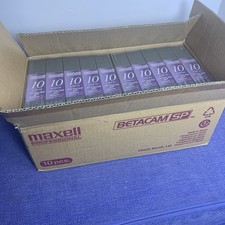 10 Pc X MAXELL B-10M MBQ Betacam SP 12 Min. Small