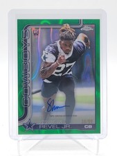 SHAVON REVEL JR 2025 TOPPS CHROME GREEN LAVA ROOKIE AUTO /99 #RA-SR Q6383