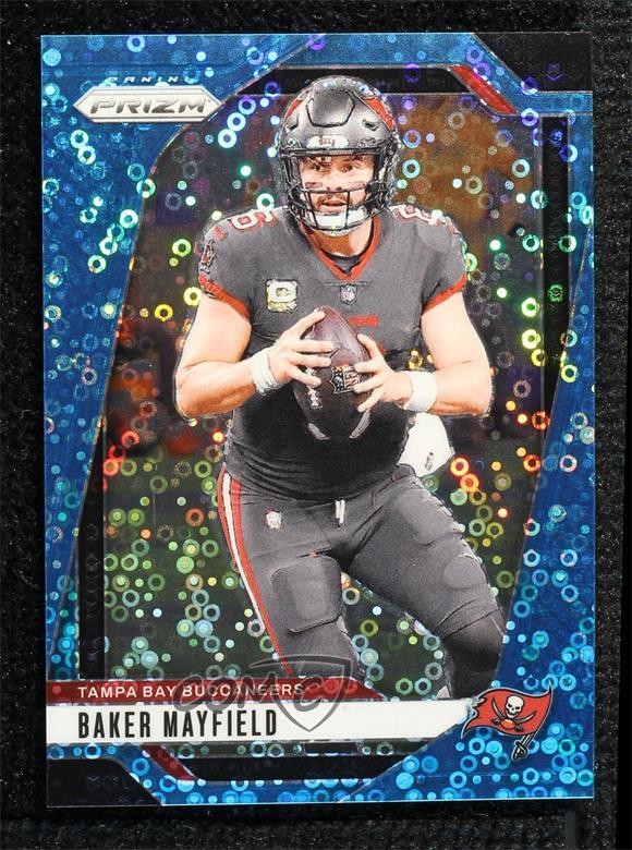 2024 Panini Prizm No Huddle Blue Prizm 45/99 Baker Mayfield #268