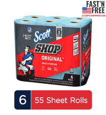 Scott Shop Towels, 6 Rolls, 55 Sheets Per Roll