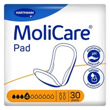 30 x MoliCare Pad 4 Drops | Adult Unisex Incontinence Pads | 1 Pack of 30