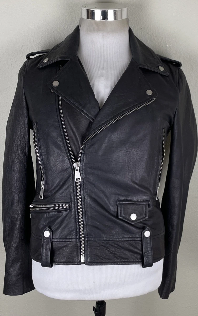 7 For All Mankind Leather Outer Shell Coats, Jackets & Vests for