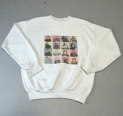 Youth White Marvel DC Sweatshirt Size Medium New Without Tags Sublimation Print