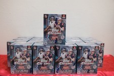 Lot of 20 -2025 Topps Chrome NFL Football Blaster Value Box Sealed Boxes In Hand