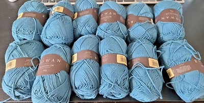 Rowan Summerlite DK yarn - Colour 459 Ocean (12 skeins)
