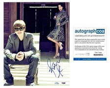 Kim Kardashian Signed Autographed 11x14 Photo with Justin Bieber ACOA PSA