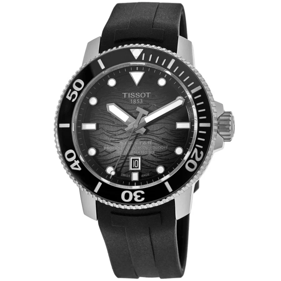Nuevo Reloj Hombre Tissot Seastar 2000 Profesional Graduado T120.607.17.441.00