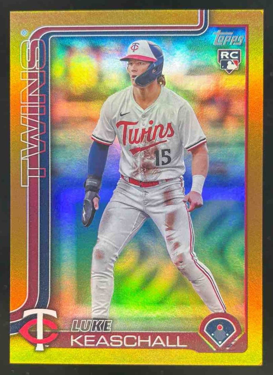 2025 Topps Update Luke Keaschall Gold Rainbow Foil /50 #US16 Minnesota Twins