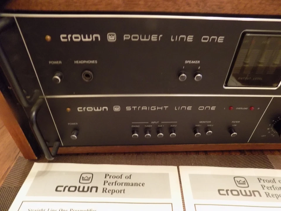 VINTAGE-Crown  Power Amplifier  Line One/straight  Line One , Tested Works - Image 2 of 4