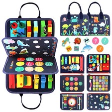 Montessori Busy Board  Busy Book for Toddlers   Sensory  Learning Toy that ...