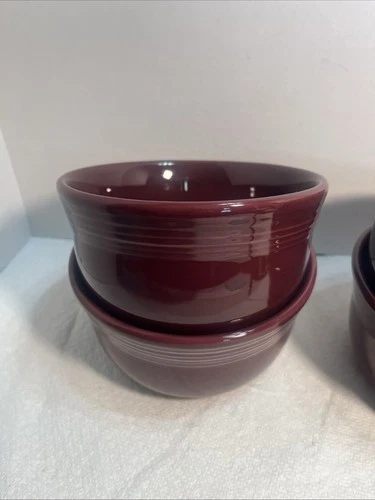 4 New Fiesta Ware ceramic All-Purpose 6 Inch Gusto Bowl Mulberry 19971