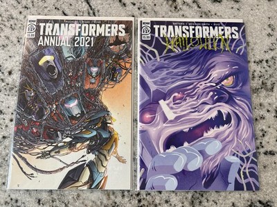 Lot Of 2 Transformers IDW Comic Books 2021 Annual # 1 NM + Halloween 14 J435