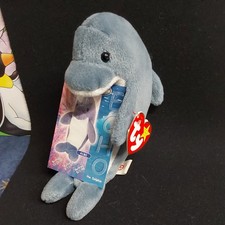 Ty Beanie Baby - Echo the Dolphin Mint with Tag and Collector Card. Vintage 1996