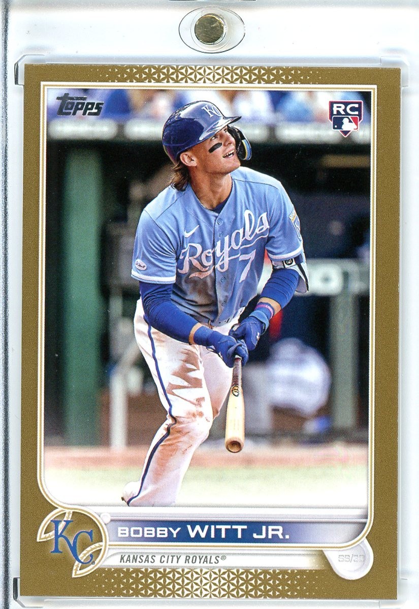 2022 Topps Update #US100 Bobby Witt Jr. Rookie Gold 1217/2022 - Royals