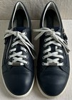 Baldinini Men’s Side-Zip Navy Leather Sneakers EU 41 Made in Italy — photo 5