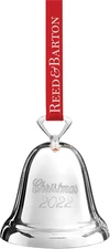 Reed & Barton 2022 Annual Silver Christmas Bell, 0.30, Metallic