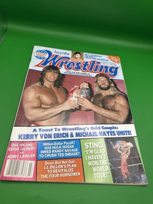 Victory Sports Inside Wrestling Magazine July 1988 Von Erich P.S. Hayes Team Up!