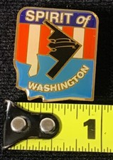 Vintage B-2 Stealth Bomber Enamel Pin Spirit of WASHINGTON Northrop Grumman USAF