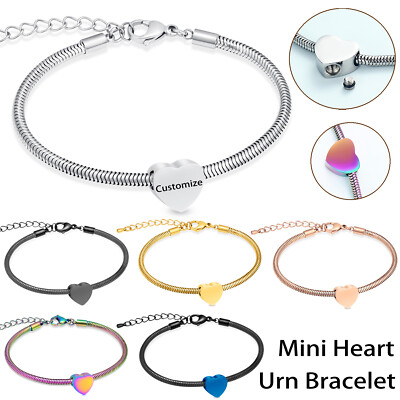 Klein Herz Urne Armband Für Asche Für Frauen Kremation Schmuck Memorial Armband