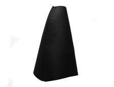 Schwarz Faden Echtleder Schaltmanschette Schaltsack Für RENAULT CLIO III 05-12