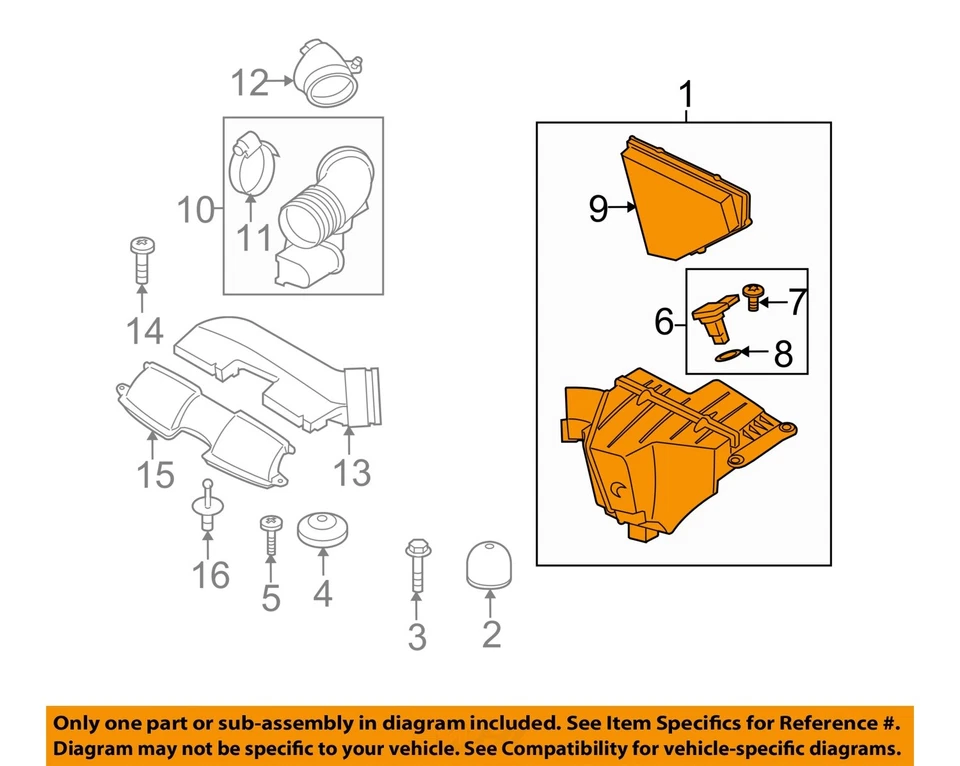Conjunto de filtro de aire usado se adapta a: BMW 325I Sdn 2006 grado A Foto 3 de 4