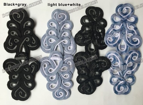 Large Chinese Krog Closure Kasteners Knot Handmade Sewing Buttons Diy Cheongsam - Picture 2 of 12