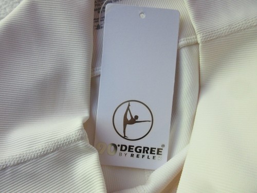 REFLEX 90 DEGREE SIZE L RIB TRIBECCA SHORTS NWT GARDENIA CREAM COLOR W/POCKETS - Picture 6 of 11