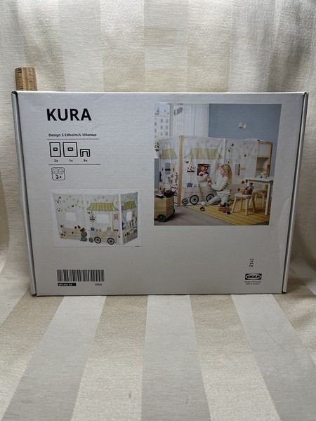Cortina de cama para niños Ikea KURA patrón de puesto de mercado 45"