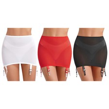 Womens Miniskirt See Through Lingerie Sleepwear Skirts Transparent Bodycon Mesh