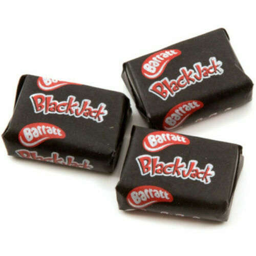 Barratts Candy Land Black Jack Chews 500g Bag Liquorice Wrapped Retro