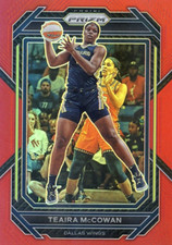 2023 Panini Prizm WNBA Red #/199 NO. 52 Teaira McCowan - Dallas Wings