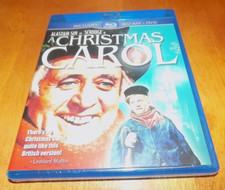 A CHRISTMAS CAROL Holiday Classic Alastair Sim Scrooge BLU-RAY / DVD Combo NEW