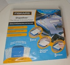 Fiskars Shape Boss, Embossing, Texture Plate Stencil Sets New and Used