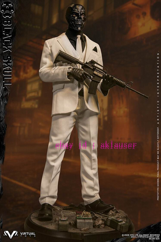 VTS TOYS 1/6 ブラック スカル VM029 Black Skull Perfect Vts Toys Vm-029 1/6 Black Skull Action Figure Toy