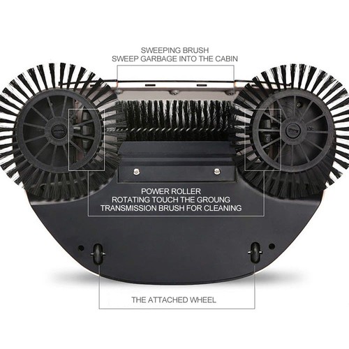 SPIN HAND SCHIEBEKEHRMASCHINE HANDBESEN HAUSHALT BODEN STAUB SAUBER MOP KEIN ELEKTRISCH - Bild 2 von 7