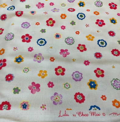 LULU #33585-16 - FLOWERS-LINEN BY CHEZ MOI FOR MODA- BY THE