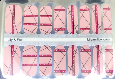 Lily And Fox Nail Polish Strips. Draw The Line . Read Description Below