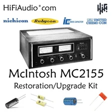McIntosh MC2155 amplifier capacitor rebuild restoration recap upgrade kit repair