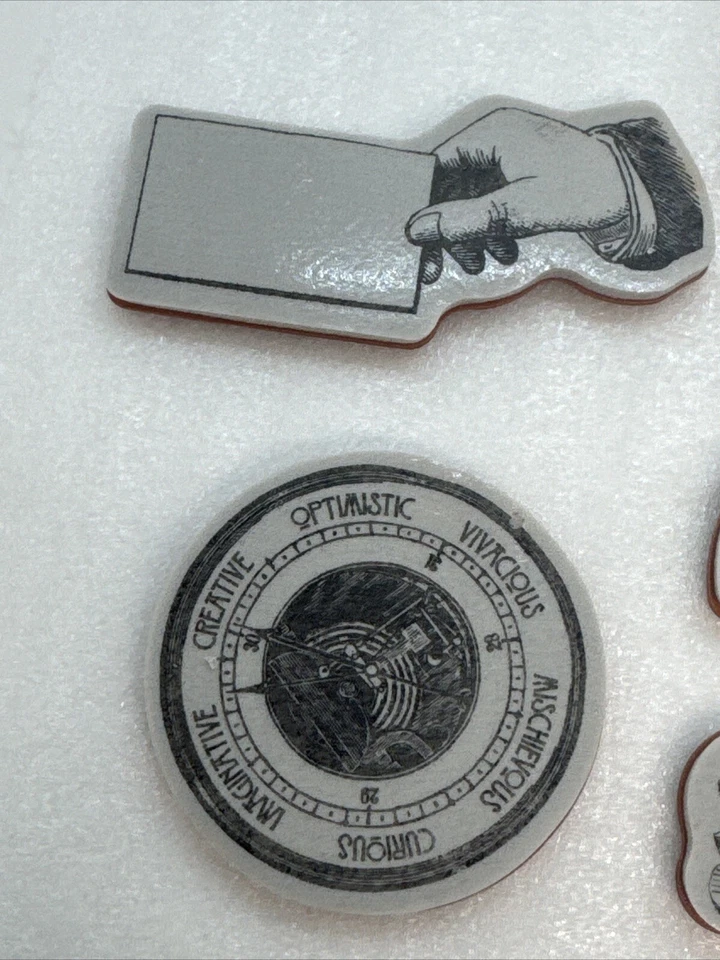 Hampton Art 2015 Графический 45 РЕДКИХ СТРАННОСТЕЙ Набор 2 Хэллоуин 10 Резиновых Штампов Редкий - Изображение 4 из 4