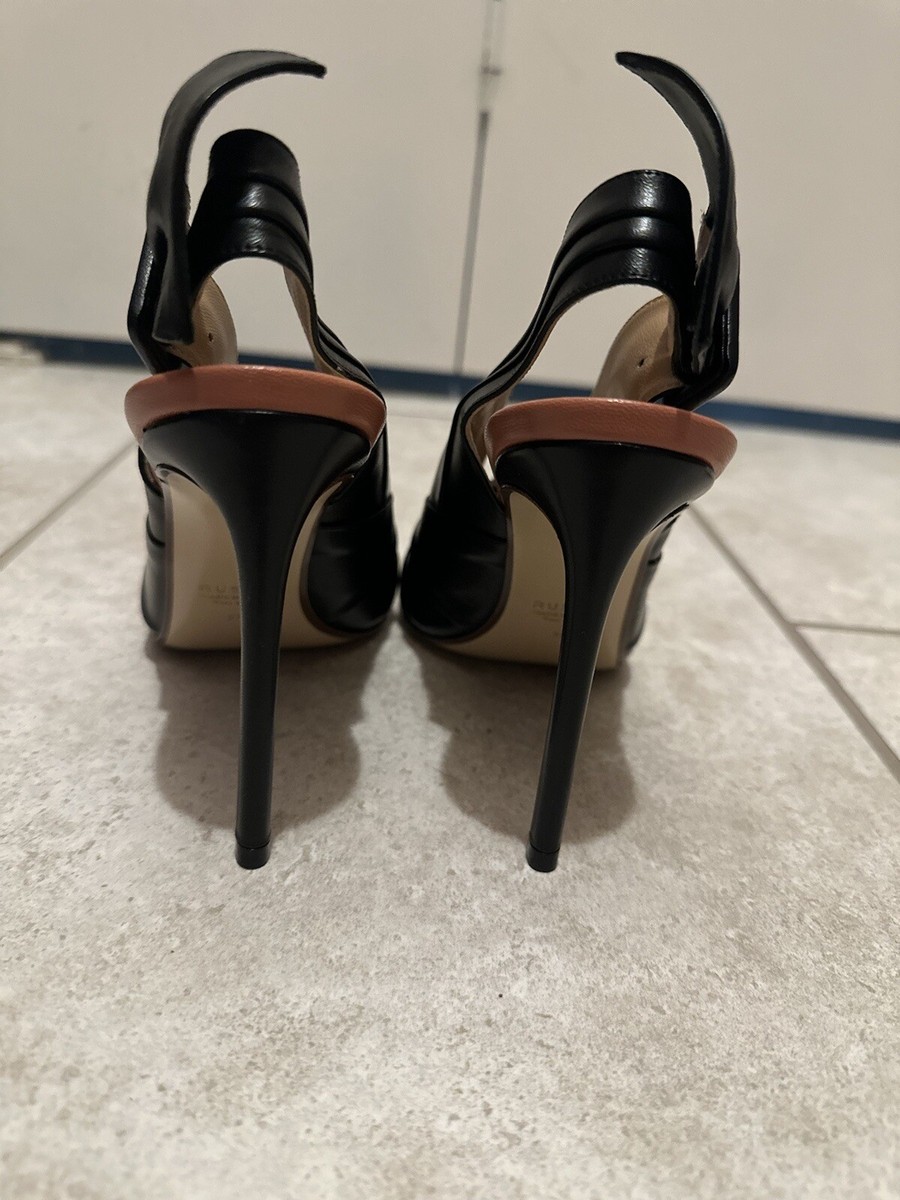 FRANCESCO RUSSO パンプス 37 セール】 FRANCESCO RUSSO メッシュレースアップ パンプス