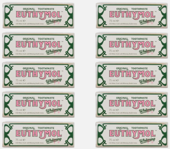 10x Euthymol Whitening Toothpaste 75ml