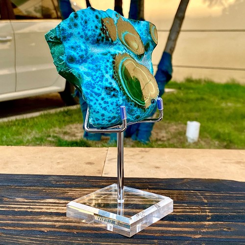 2.13LB Natural polyophthalmic Silicon malachite crystal gloss mineral specimen - 第 10/13 張圖片