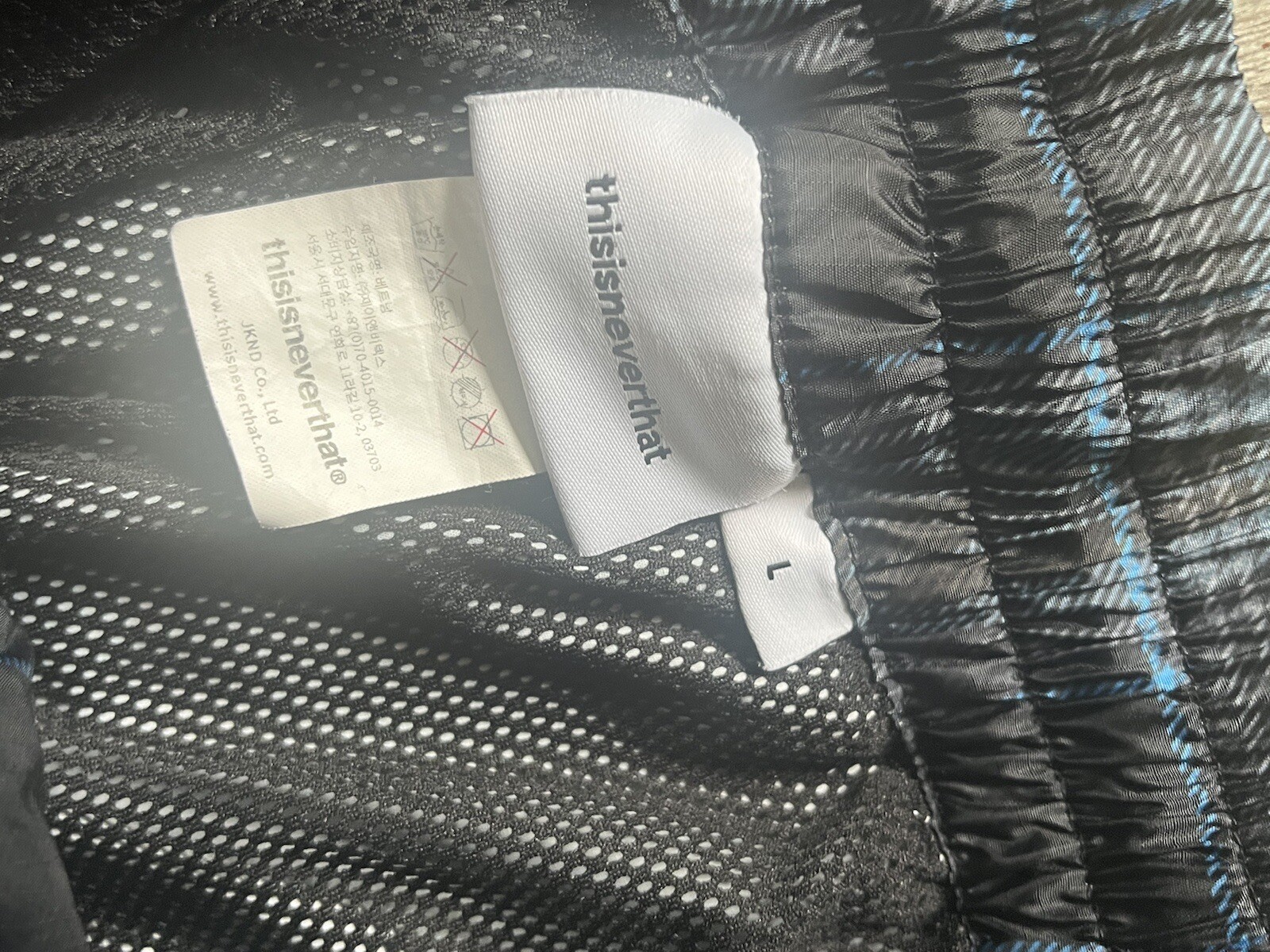 thisisneverthat Drawstring Pants Size Large Nylon… - image 7