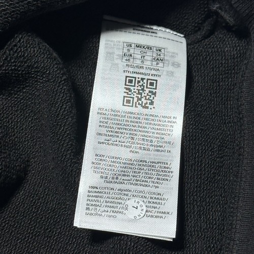NUEVA Sudadera Pullover Negra Guess Finch Bordada Calce Grande Talla Pequeña Nueva con Etiquetas - Imagen 9 de 18