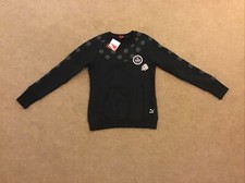 Image of Puma Graphic Crew Neck Sweatshirt Black In Womens Size 10 BRAND NEW