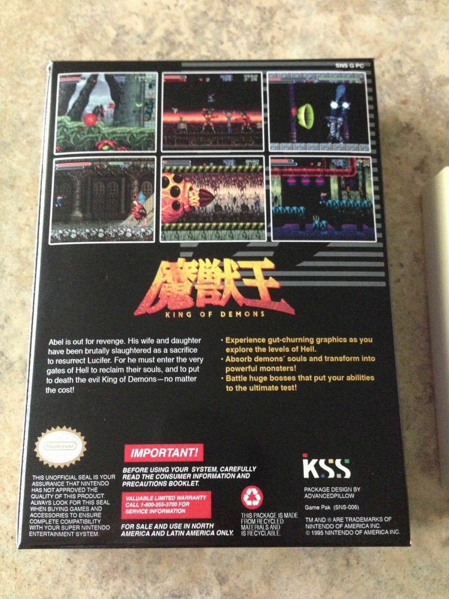 Majyuuou Majuu Ou King of Demons Original Super Famicom Snes Mint