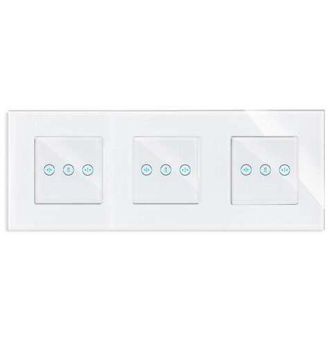 Touch Rollladenschalter Markisenschalter Jalousie LED Glasrahmen UP LUXUS-TIME - Bild 2 von 5